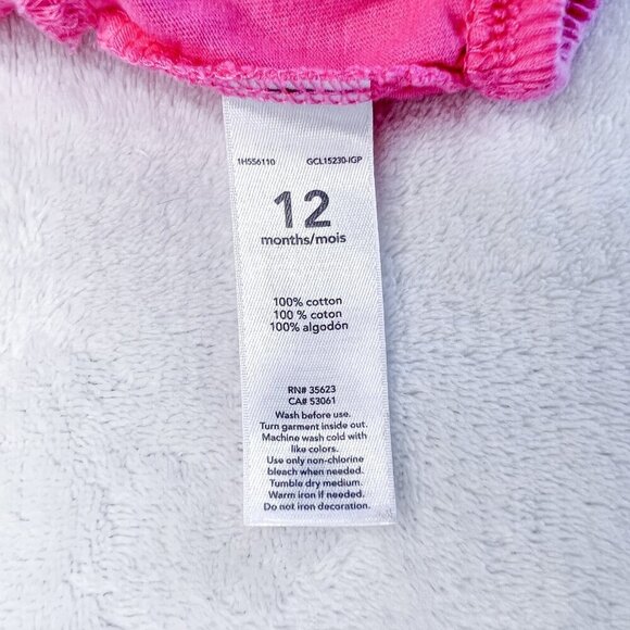 Carter's Baby Girls Bodysuit | Skirted | 12 Months | Watermelon | Pink | Cute - Picture 8 of 9